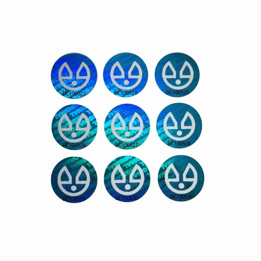 Многоканальный лазер безопасности голографическая этикетка