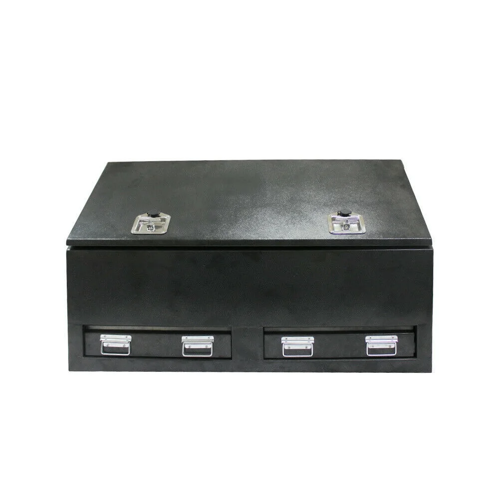 Запираемый металлический полноразмерный ящик для инструментов пикапа с ящиками