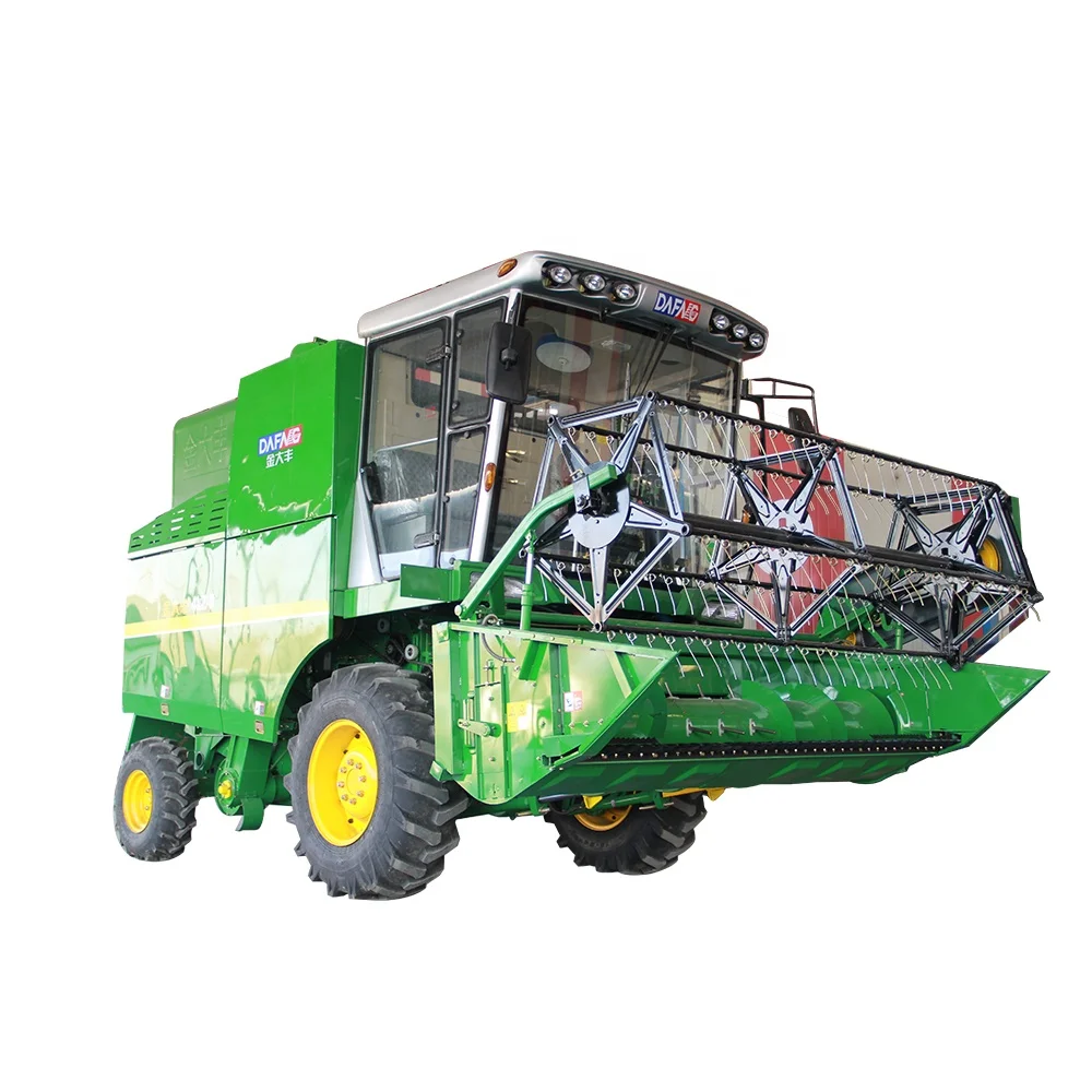 
High Quality Wheel Type Self-propelled Wheat Combine Harvester Factory 