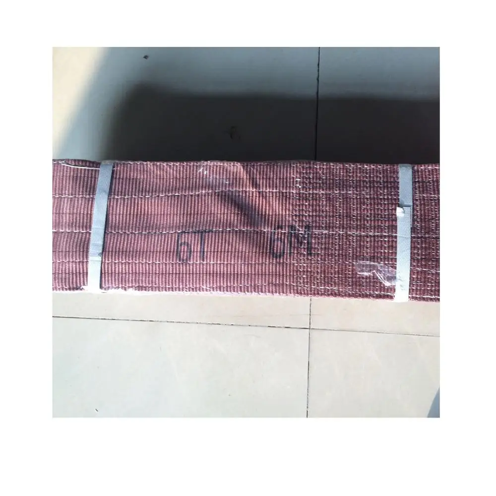 
Industrial WLL 10 T tonne flat duplex polyester webbing sling lifting sling belt strap becket eye safety factor 4 5 6 7 