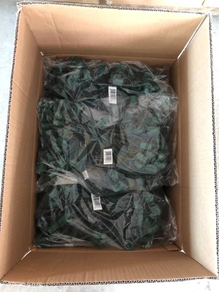 PEULED C9 Christmas Stringer Green Wire Intermediate Base E17 Commercial Grade Christmas Stringer for USA marketing