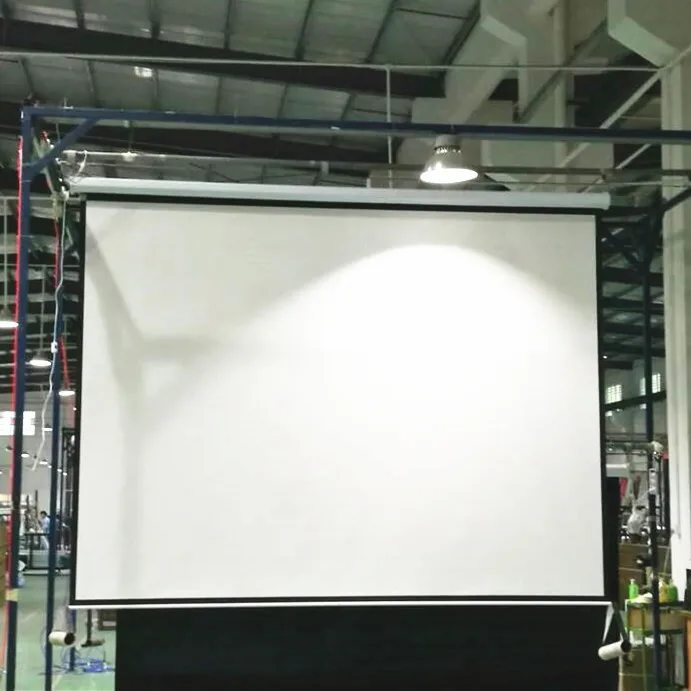Big size 200inch tubular motor matte white high gain  Motorized projection screen