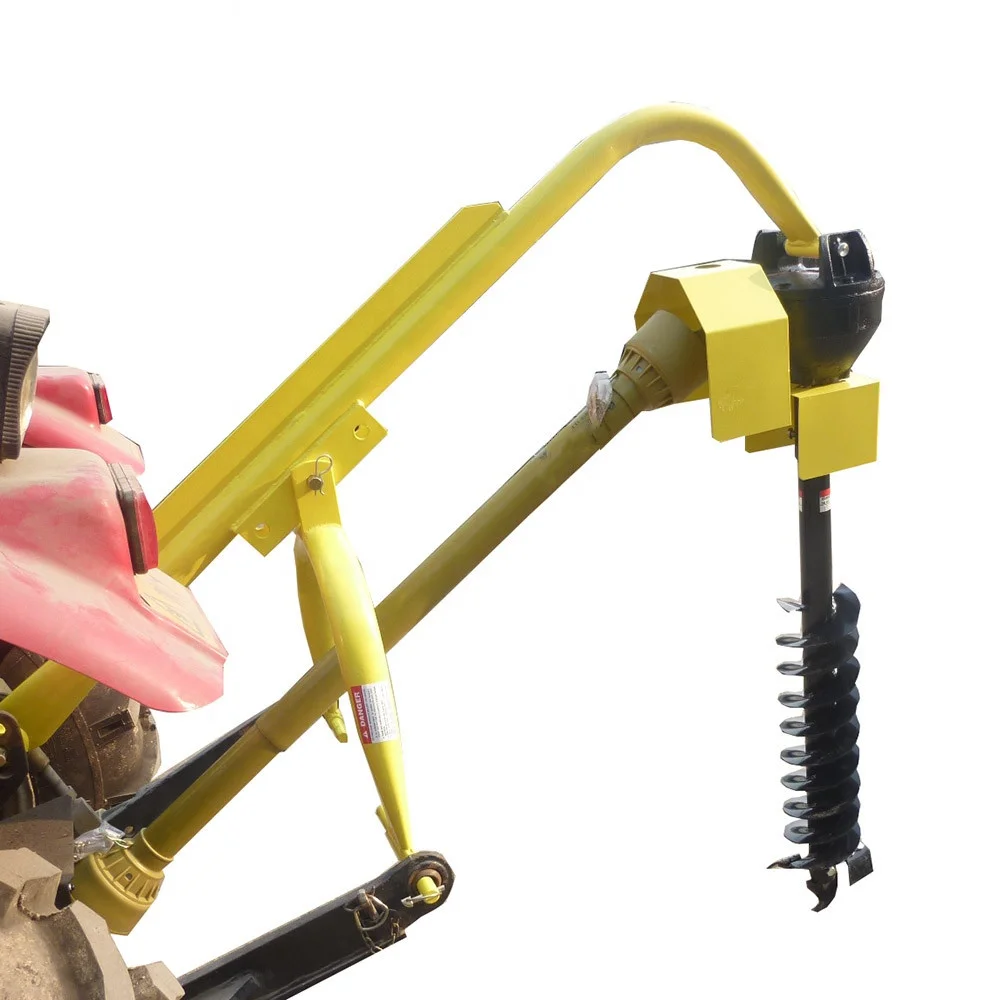 Tractor Mounted Post Hole Digger Mini Tractor Post Hole Digger