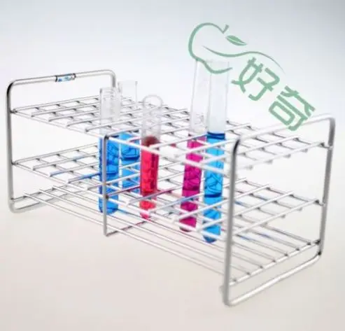 Gelsonlab HSG-041 из нержавеющей стали а-ля тестовый Штатив для пробирок, 50 отверстий, наружный диаметр недопустимы труб 20-22 мм, колючей проволоки, 10x5 Forma