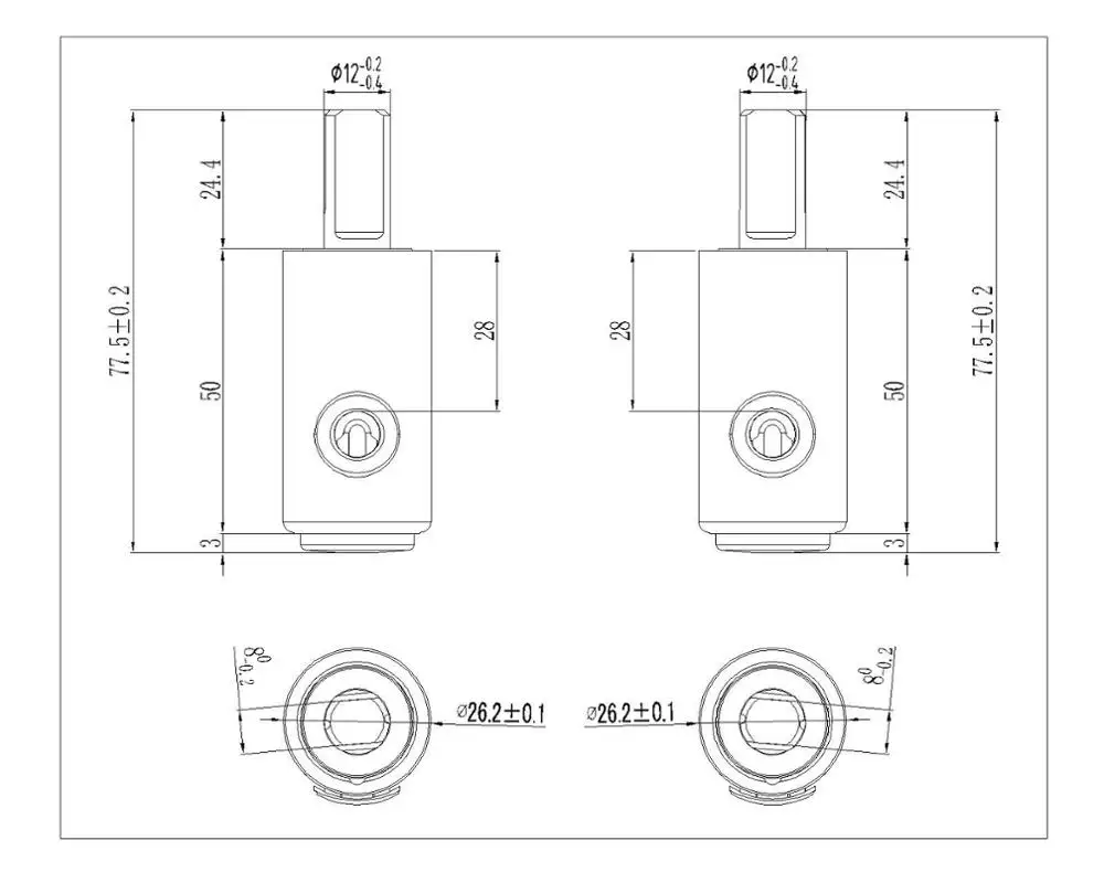 Long service life stainless steel soft close toilet seat hinges damper