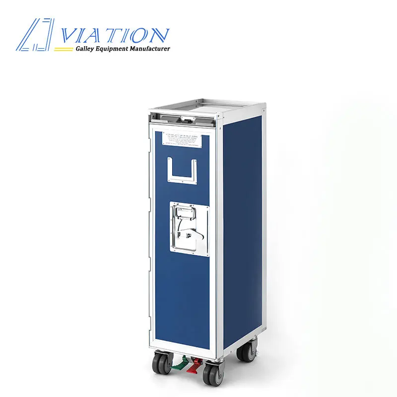 High intensity half size aircraft trolley airline beverage cart