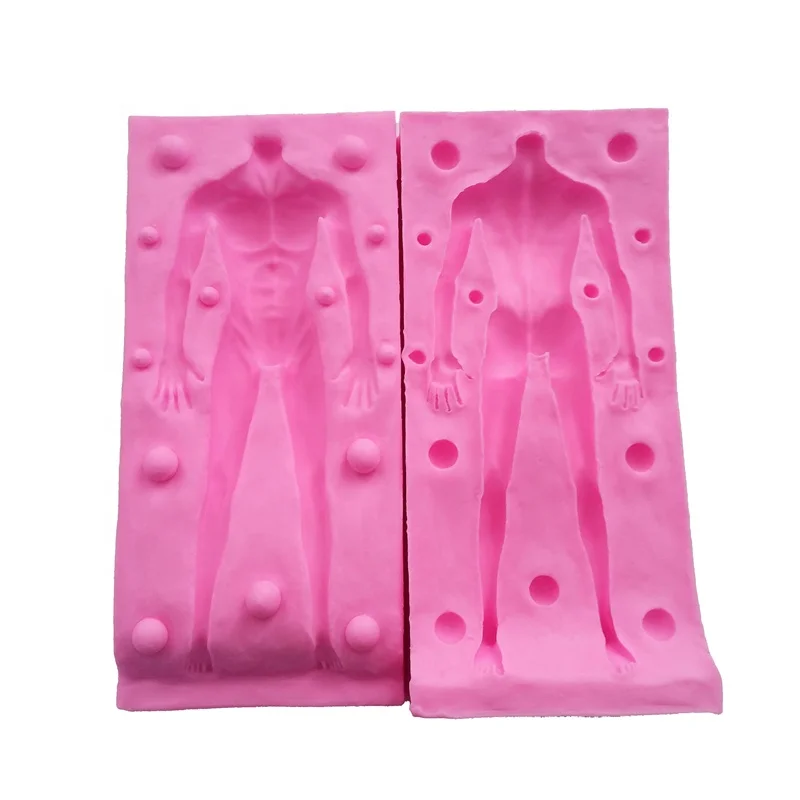 Hot Sale Male Body Shape Cake Decorating Tools Baking Mold Fondant Silicone Mold