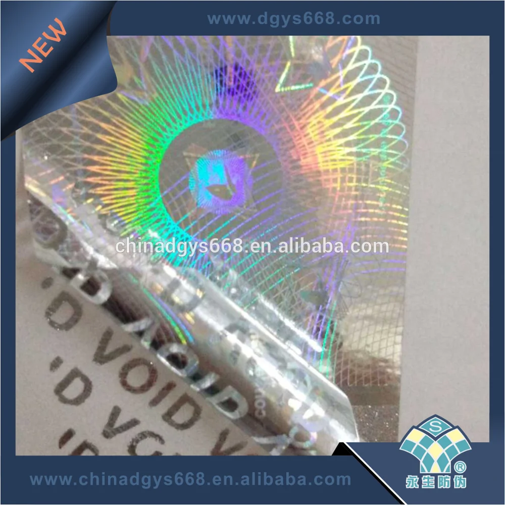 Make products protective QR coded hologram seal sticker