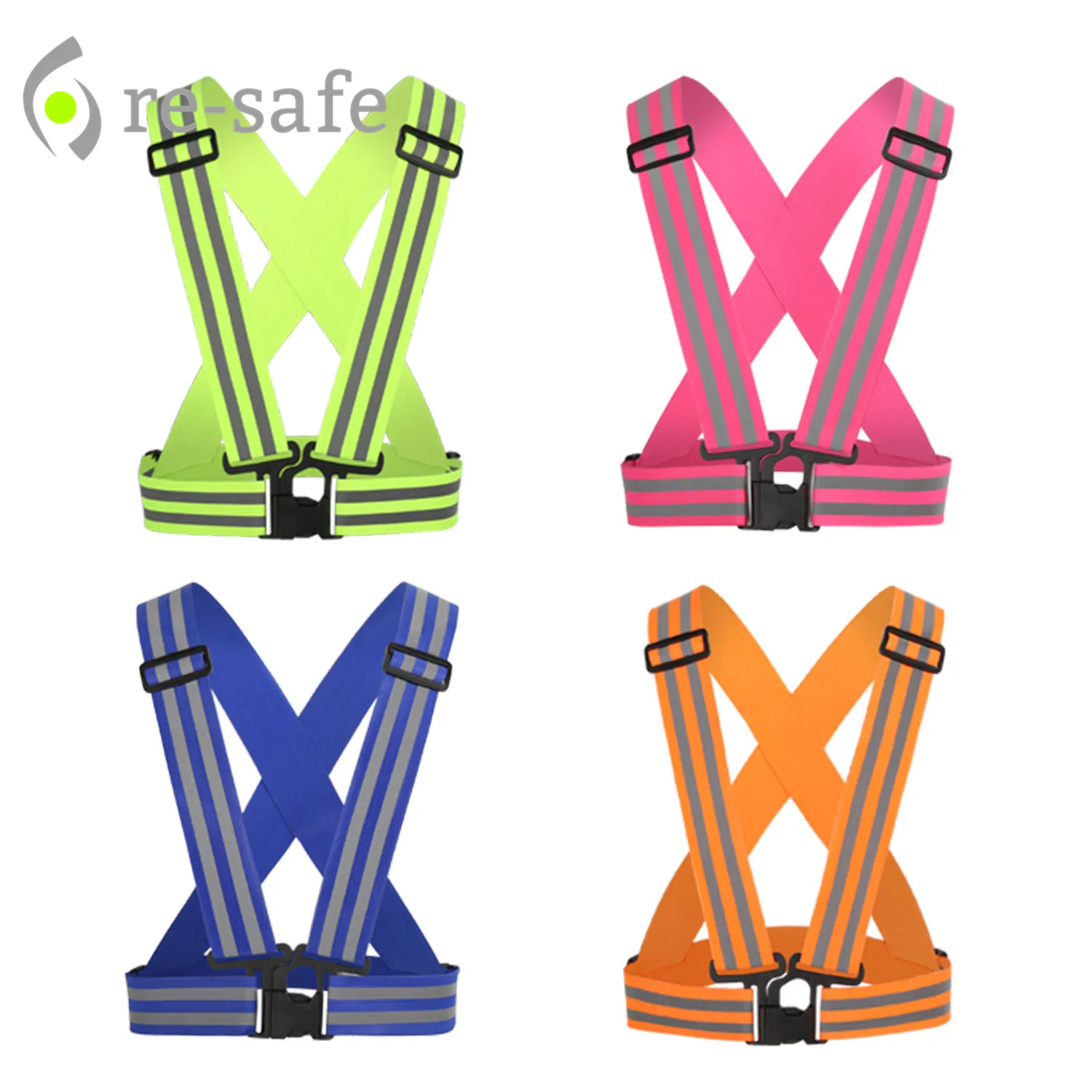 
wholesale 5cm reflective safety adjustable belt 