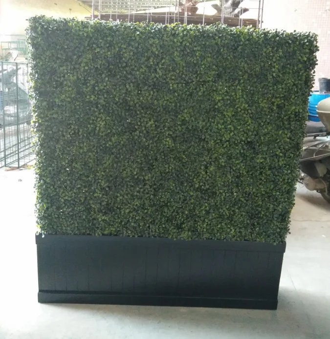 Anti-UV plastic greenery fence panels boxwood artificial hedge for Garden Decoration