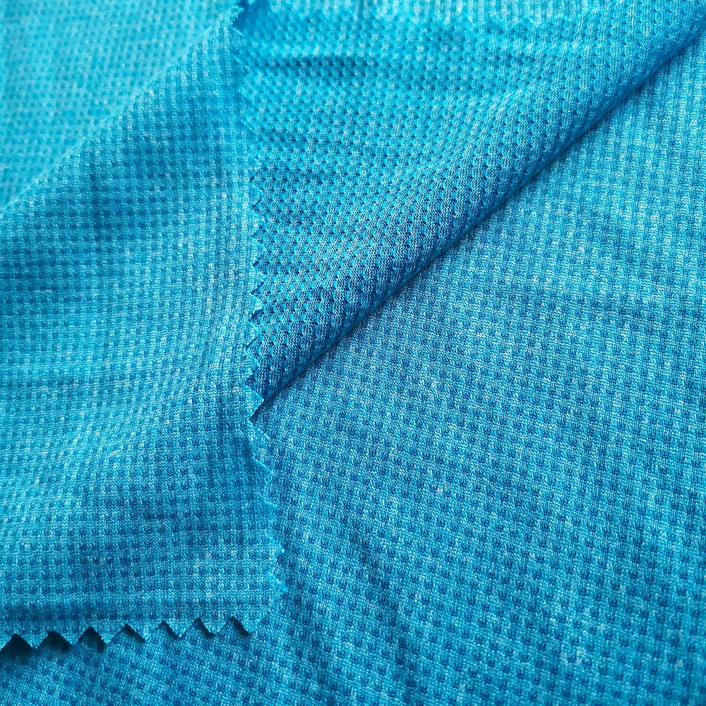 Textile factory circular knit waffle mesh fabric for gym outfits PS1Y72