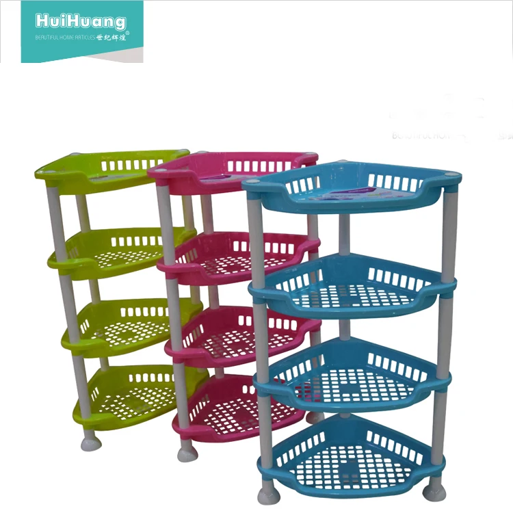 Пластиковая полка WeHome разных размеров для кухни и ванной комнаты, 4 слоя