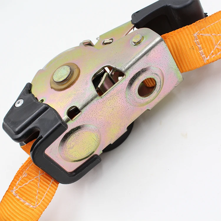 
25mm Retractable Ratchet Strap With S hooks Quick Release Ratchet Tie Down 