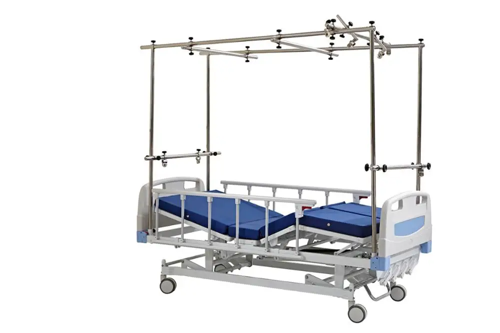 S432G Four Cranks Manual Orthopedics Bed With Aluminum Orhopedics Traction Frame