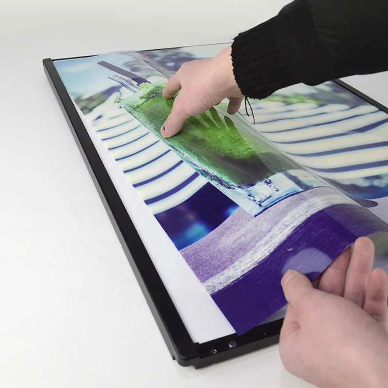 Алюминиевая рамка, светодиодная настенная панель для ресторана, меню, световая коробка с защелкой