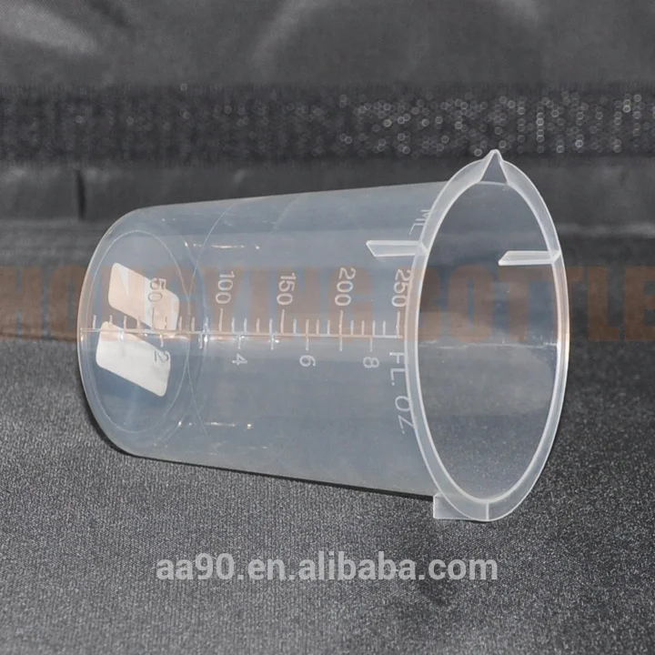 100% NEW PP MEASURING CUP 250ML FOR LAB TOOLS CAN CUSTOMIZE THE MOLD ACCORDING TO THE DRAWINGS AND SAMPLES