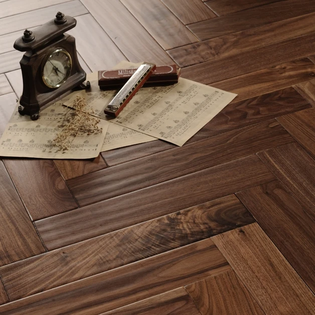 Herringbone Parquet Floor Floating Engineered Wood Teak/walnut Timber Luxury OAK