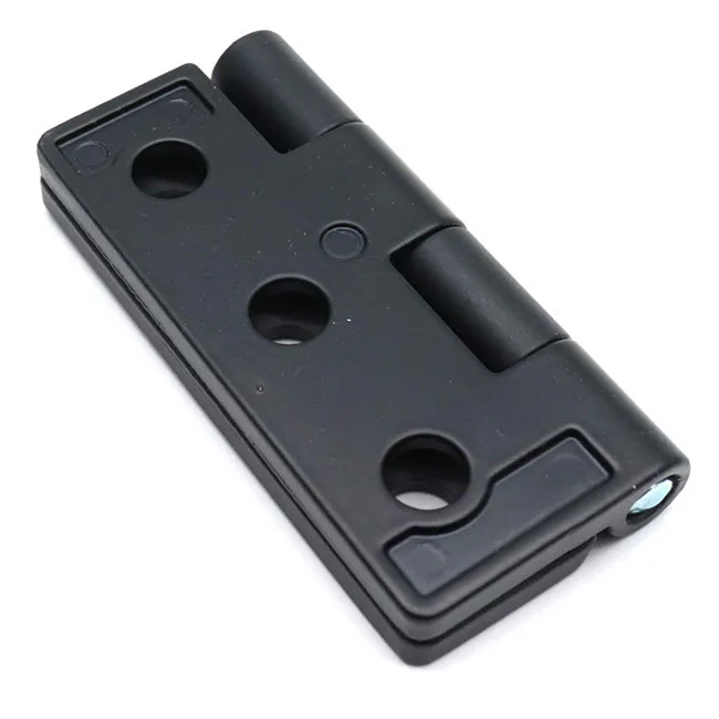 60mm Matte Black Door Hinges with Radius Corners