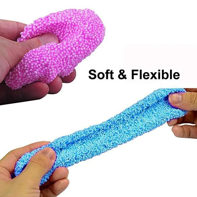 Non toxic non dry play foam promotional intelligent foam putty modeling clay modeling beads