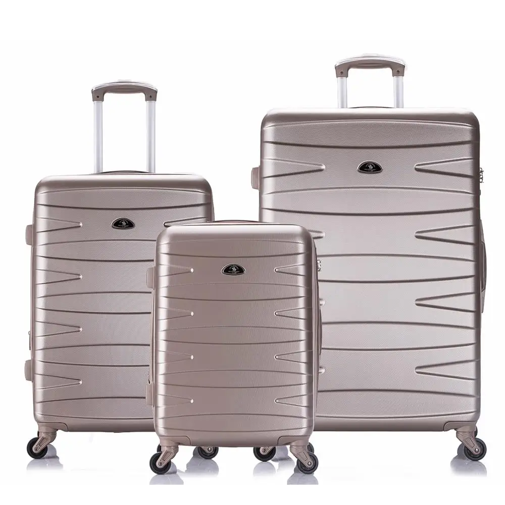 china suppliers telescopic luggage handle replacement parts travel suitcase with 4 rotating wheels