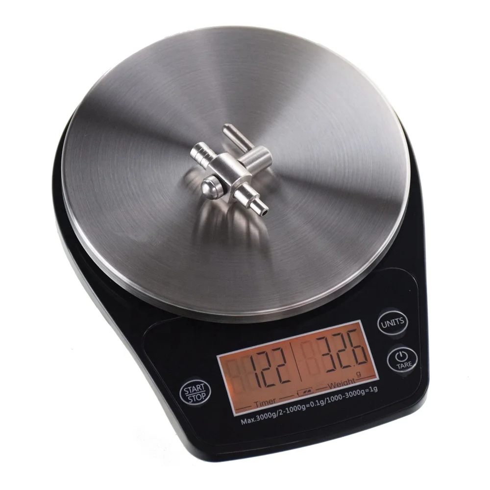 
Ecocoffee V60 barista Timing Scale 0.1-3000g Kitchen Scale with Timer American Coffee Maker Accessories 