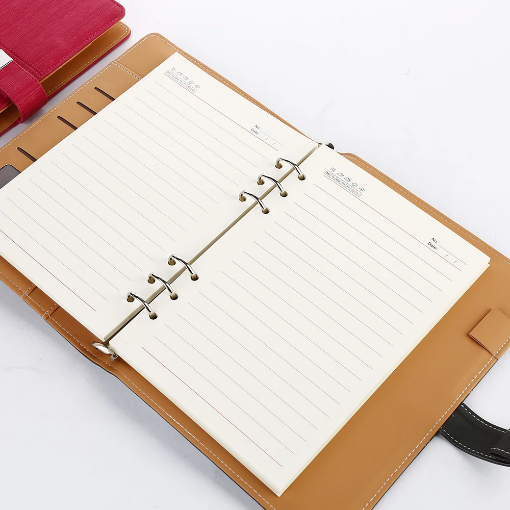 Custom personalized diary with lock security officers loose leaf spiral notebook