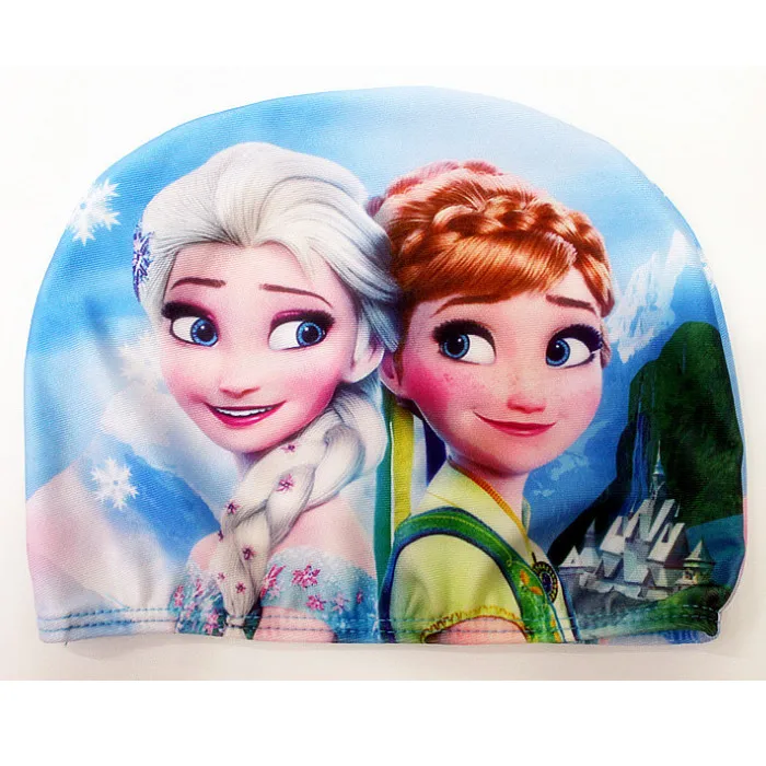 Новые милые Мультяшные шапочки для плавания с принтом, шапочки для плавания для детей, детские шапочки для плавания из полиэстера