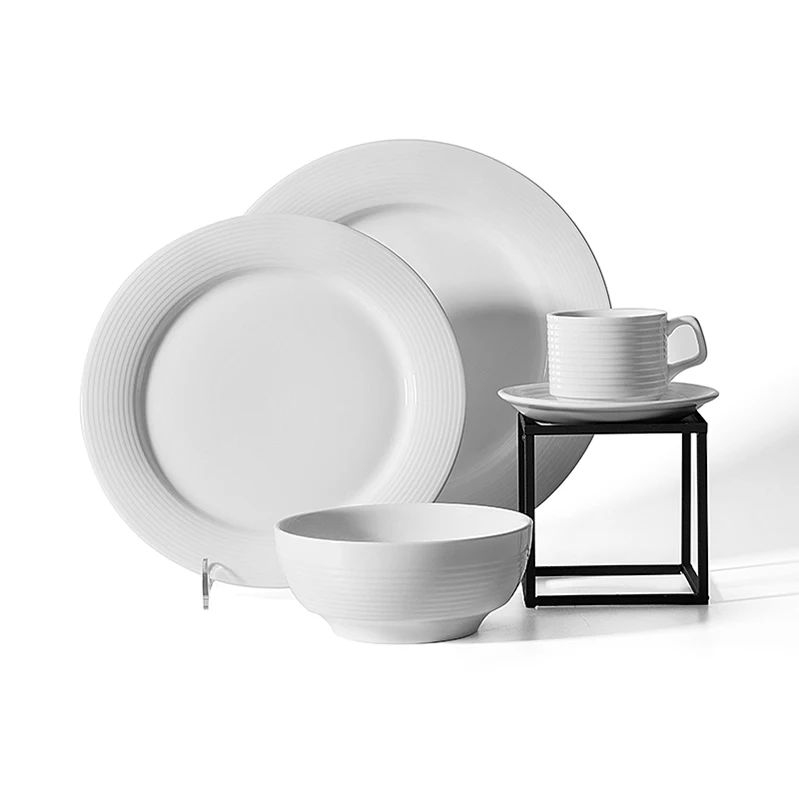 Керамические тарелки Guangzhou, поставщик столовых приборов по низкой цене, набор фарфоровой посуды для отеля, микроволновой печи, безопасная керамическая посуда (62001825751)