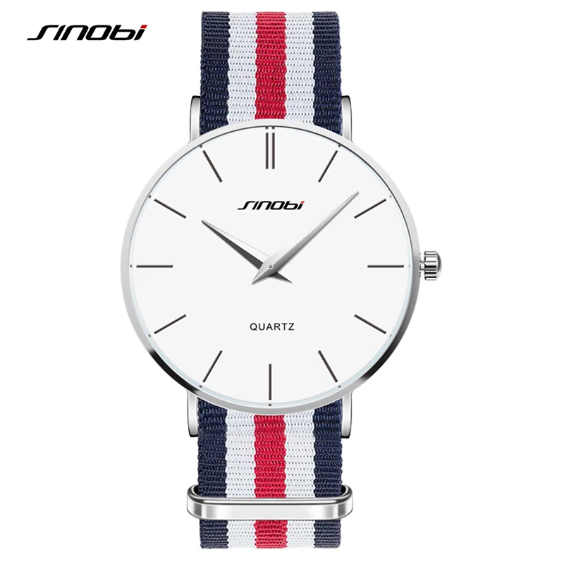 SINOBI Mens Watch Top Brand Luxury Ultra Thin Fashion Watches Quartz Wristwatches Waterproof Relogio Masculino Reloj Hombre