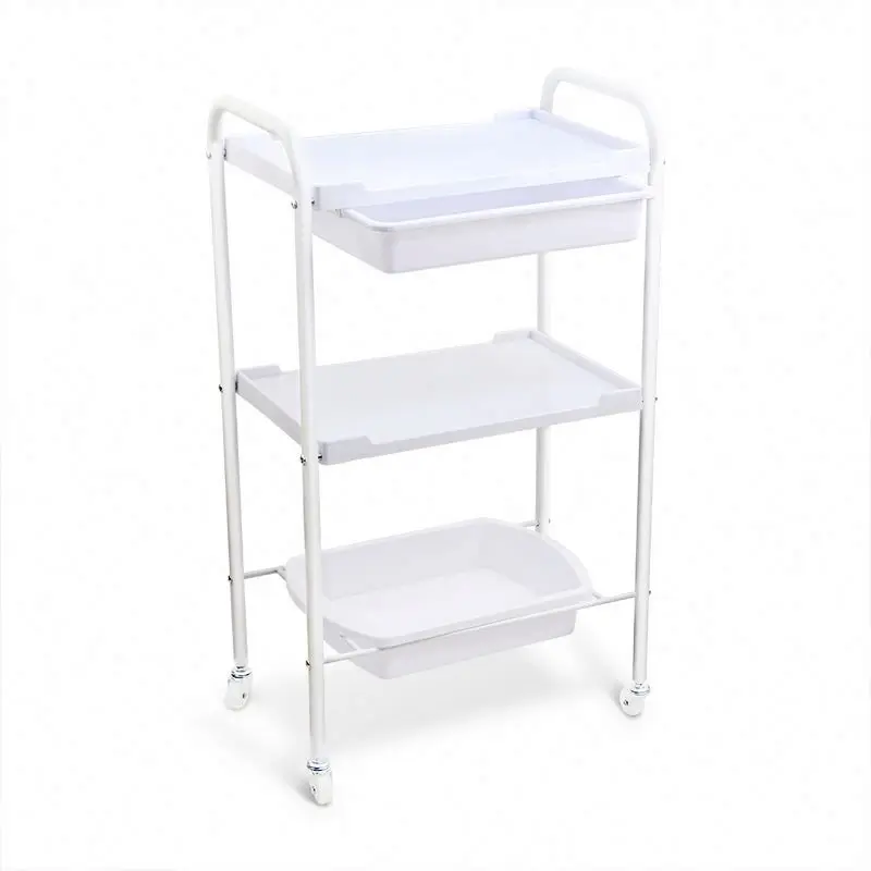 2019 hot sale professional portable salon cart trolley on wheels
