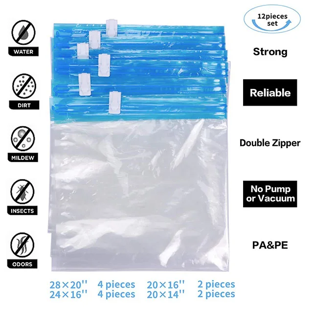 Cheap Vacuum Storage Bags  for Comforters Blankets Clothes Pillows Travel Space Saver Seal Bag