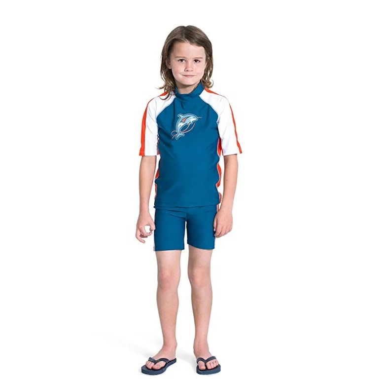 Best price customized rash guard shorts sleeve swimming rashguard for child