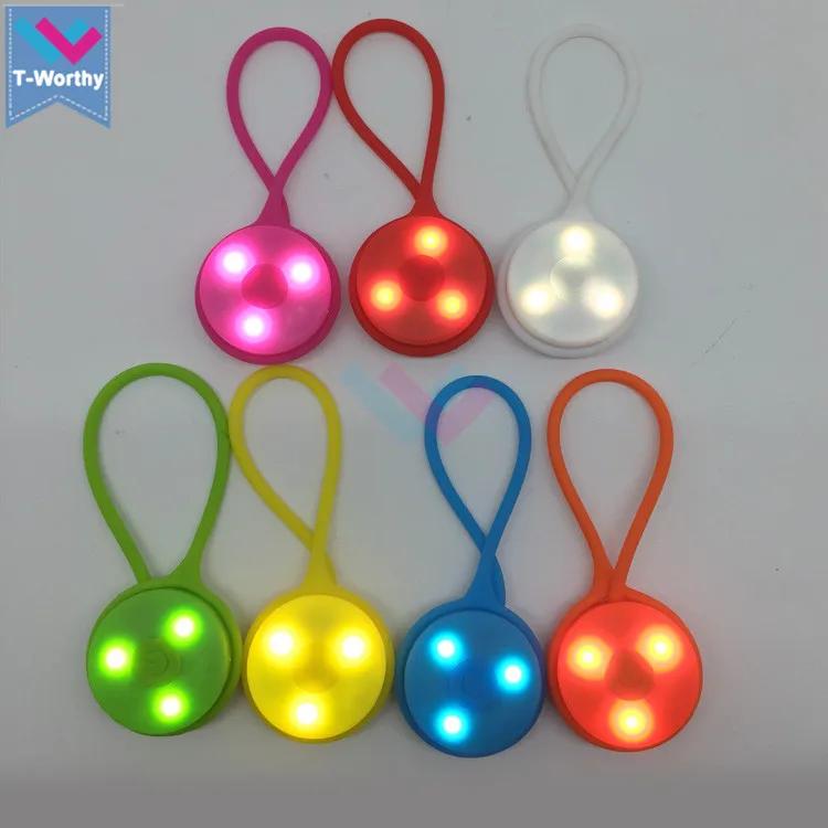 Отдых на природе света безопасности силиконовый светодиодный свет сумка рюкзак для Предостережение предупреждающий знак проблесковый маячок