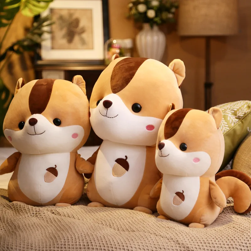 
Cute Little Squirrel Soft Cotton Doll Hamster Doll Plush Toy For Baby Gift 