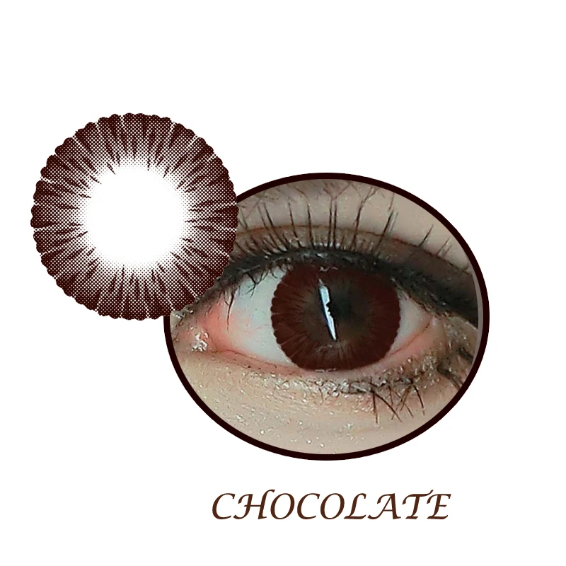Meetone Lolly yealy big eye 3 tone doll eyes contact lenses