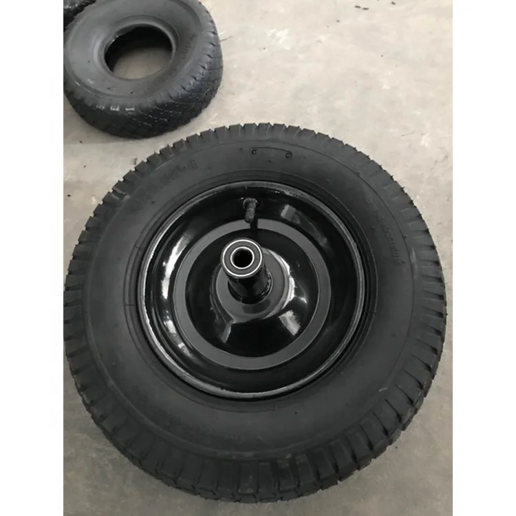 
16x4.50-8 wheelbarrow rubber wheel with metal rim 