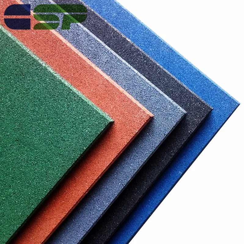Square outdoor safety playground rubber tile/gym rubber flooring mat