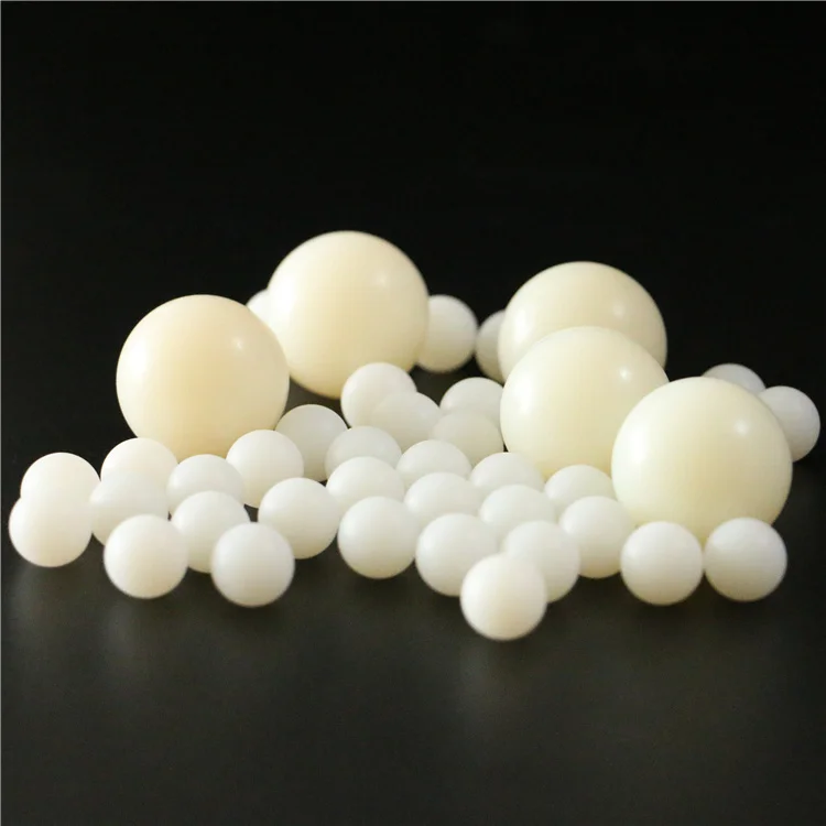 High grade 30mm 60mm PP PTFE POM PA66 HDPE solid  hollow plastic ball