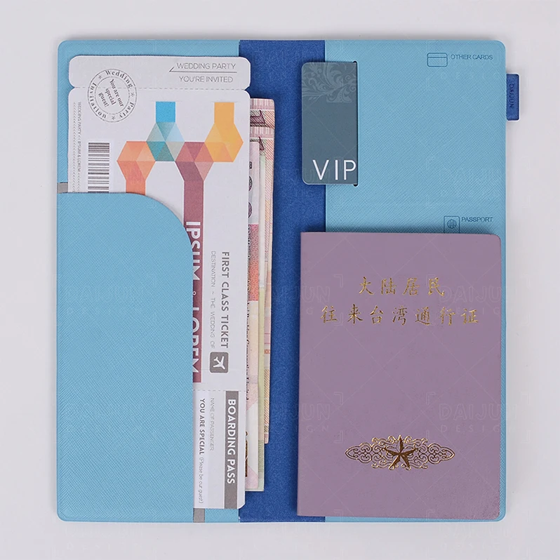 Custom print Long Term Passport Visa Passport Holder cover Case Bag Pouches For Passport
