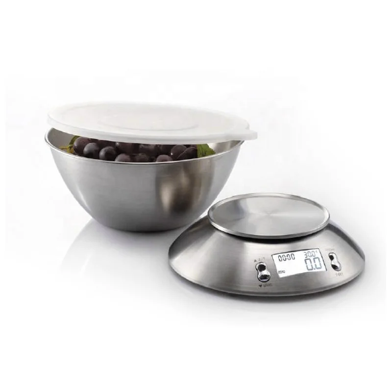 Fast Delivery 5kg Stainless Steel Digital Food Weighing Electronic Kitchen Scale with detachable bowl kitchen weighing scale