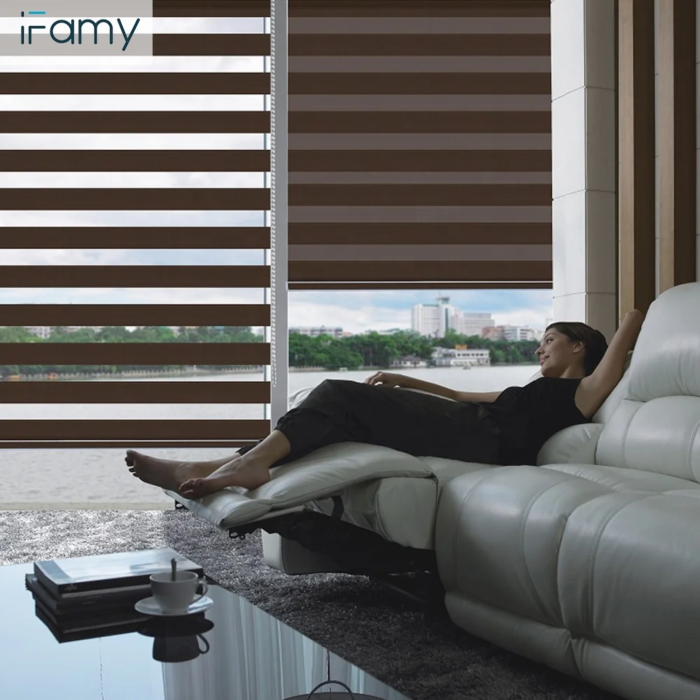 Hot sale Zebra Blind with many color double choose layer day and night blind