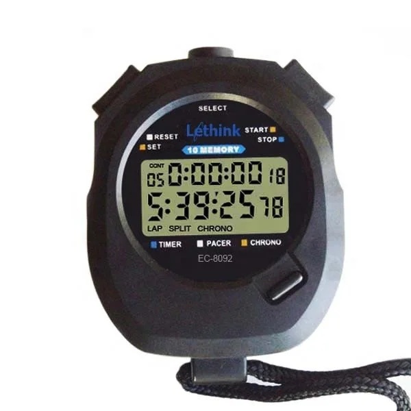 OEM Professional 10 Lap memory Stopwatch,1/100th Second Daily Rainproof Digital Timer clock for Sports Match Coach