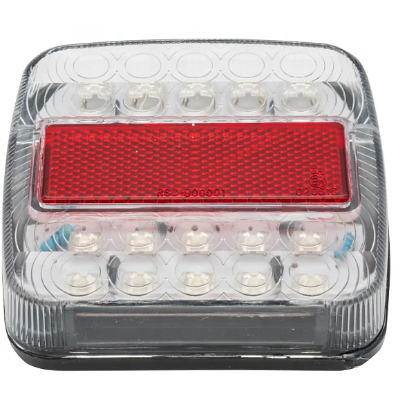 
European Type Square LED trailer tail light for RV Boat Trailer and Truck 