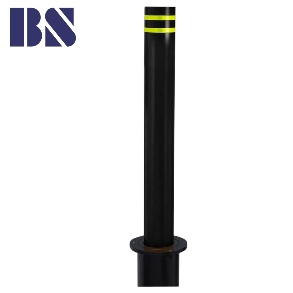 Manual Retractable Bollard Price Parking Post Security Bollard Road Barrier Lock 114 900 Mounting Pipe Clamp