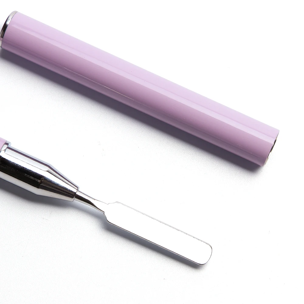 
Double Head metal handle Finger Extension tool for spatula nail art brush 