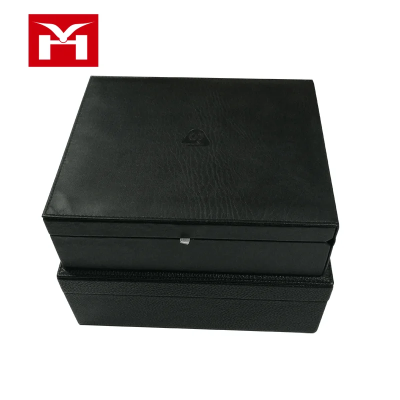 Пользовательские логотип печать кожа Подарочная коробка