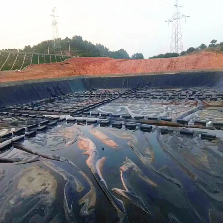 Low cost Static waste water Odor Biogas capture 1.5mm HDPE geomembrane
