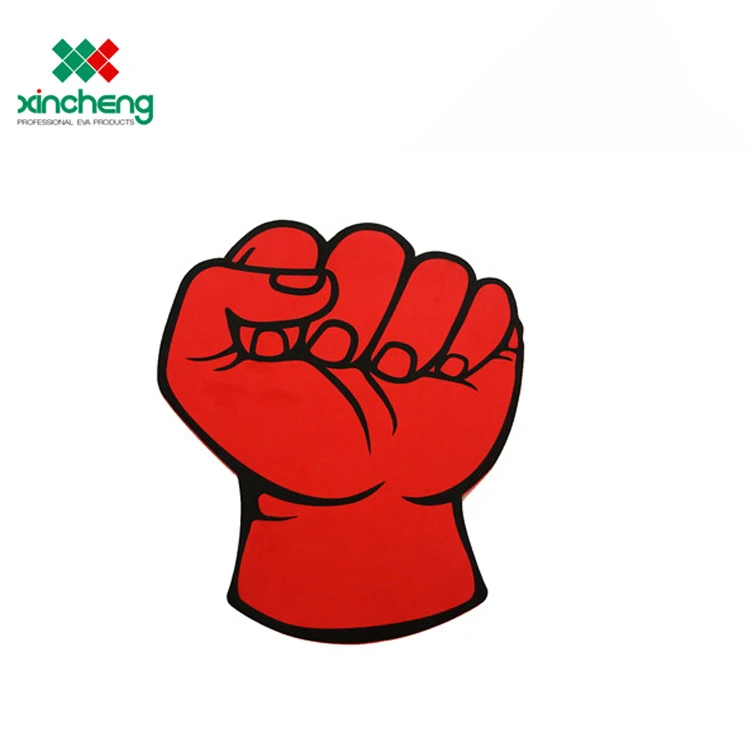 
Custom sports New Arrival Custom Color Design Cheer leading Products EVA Foam hand with logo 