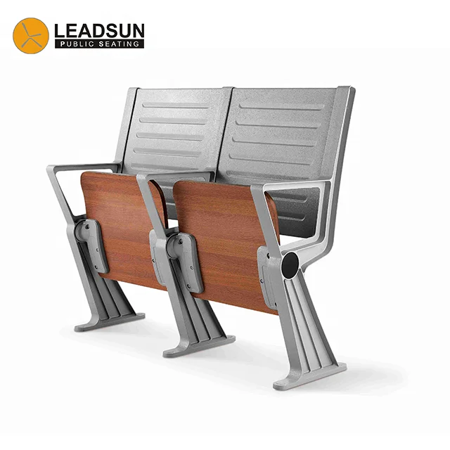 Wholesale price aluminum alloy university college desks and chairs Leadsun LS-9283F study table and chair