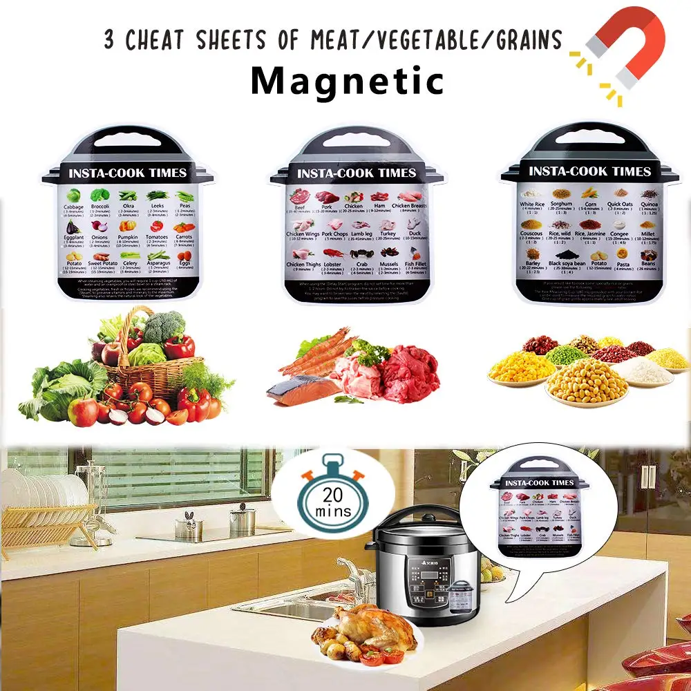 Instant Pot Accessories Set, 73 PCS Instant Pot Accessories Compatible with 5,6,8Qt - 60 Pcs Parchment Papers, 2 Steamer Baskets